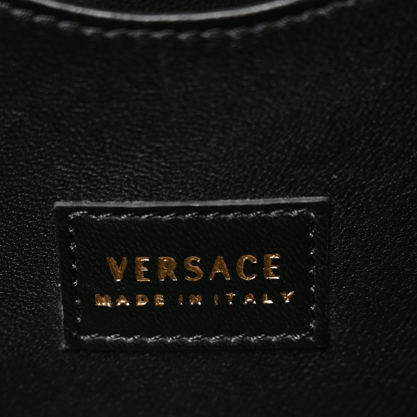 Calfskin Medusa Vanity Train Case Black
