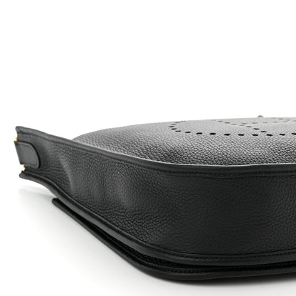 Hermes Taurillon Clemence Evelyne III PM Black 9 of 11