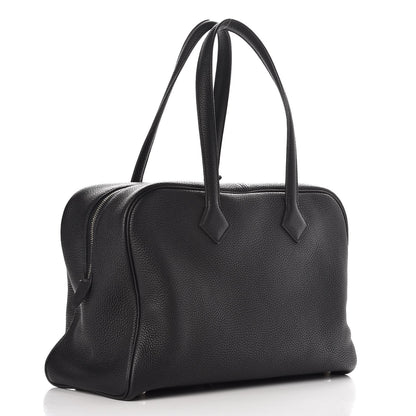 Hermes Taurillon Clemence Victoria II 35 Black 3 of 11