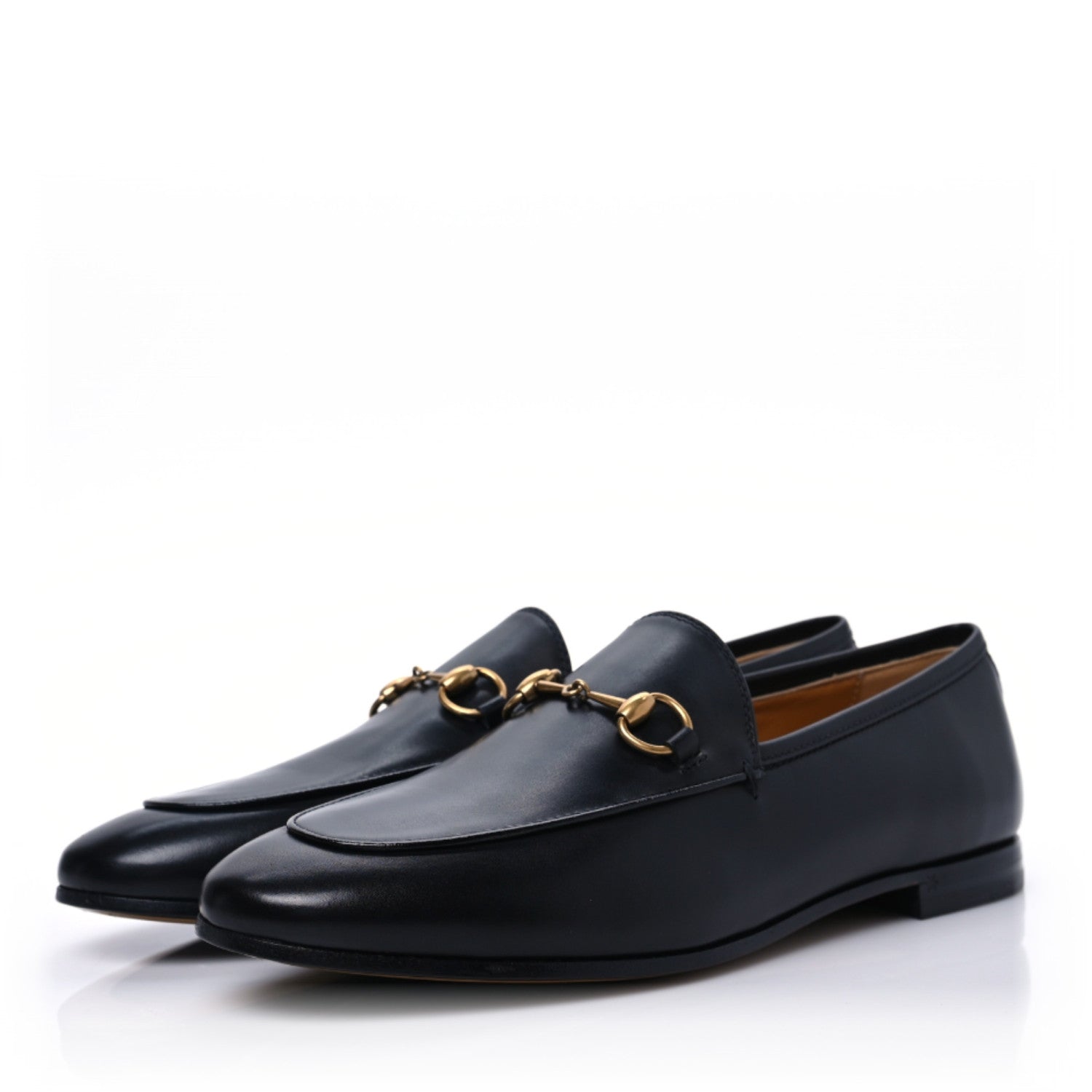 Gucci Calfskin Womens Jordaan Loafers 38 Black 3 of 9