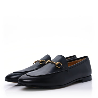 Gucci Calfskin Womens Jordaan Loafers 38 Black 3 of 9