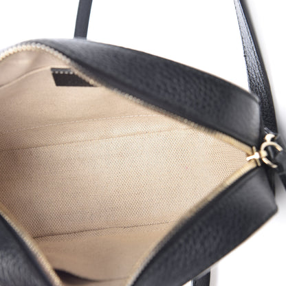 Gucci Dollar Calfskin Bi-Color Small Soho Disco Bag Mystic White Black 5 of 10