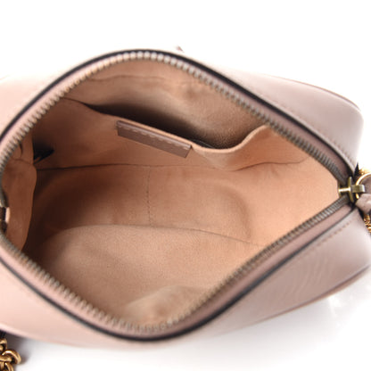 Gucci Calfskin Matelasse Mini GG Marmont Chain Shoulder Bag Porcelain Rose 5 of 10