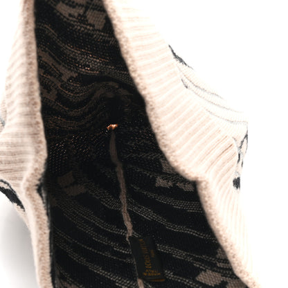 Louis Vuitton Wool Monogram Beanie Hat Beige 4 of 5