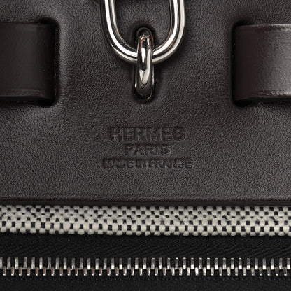 Hermes Toile H Berline Vache Hunter Herbag Zip PM 31 Black Ebene 6 of 11