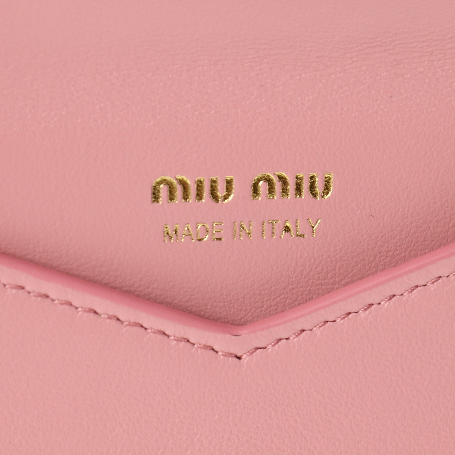 Miu Miu Soft Calfskin Heart Envelope Wallet Wristlet Rosa 8 of 15