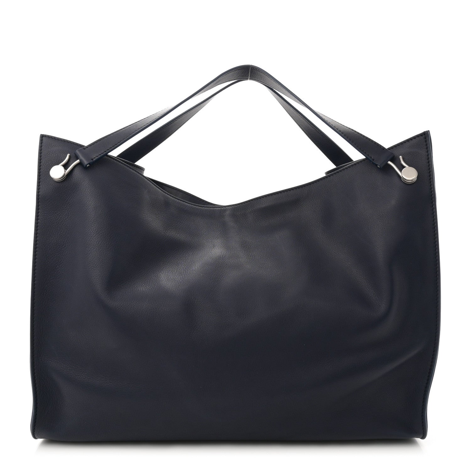 The Row Polished Saddle Calfskin Alexia Bag Marine 1 of 13