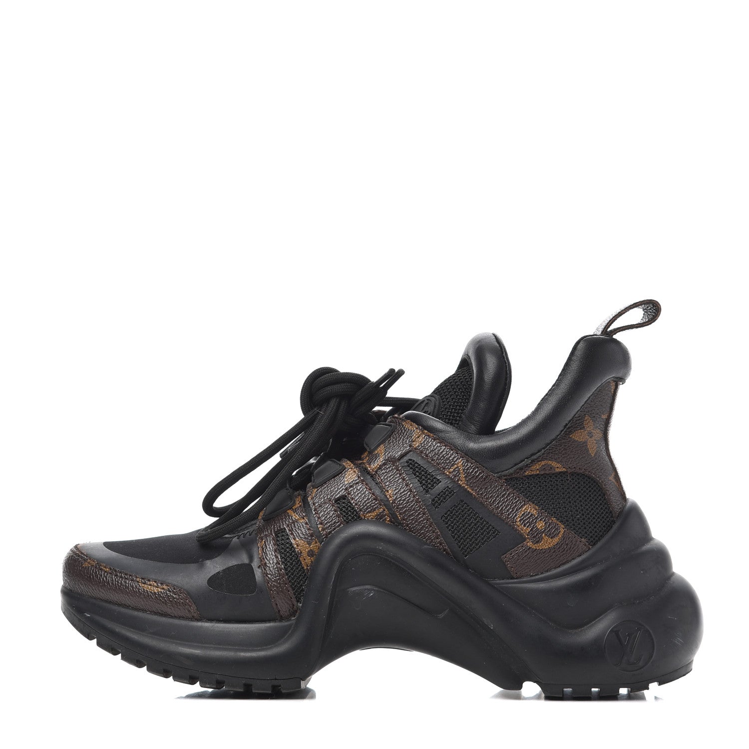 Louis Vuitton Calfskin Patent Monogram LV Archlight Sneakers 36 Black 1 of 21
