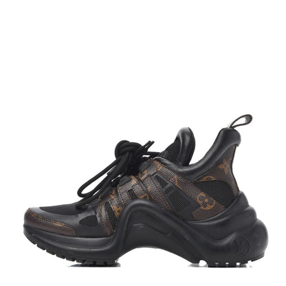 Louis Vuitton Calfskin Patent Monogram LV Archlight Sneakers 36 Black 1 of 21