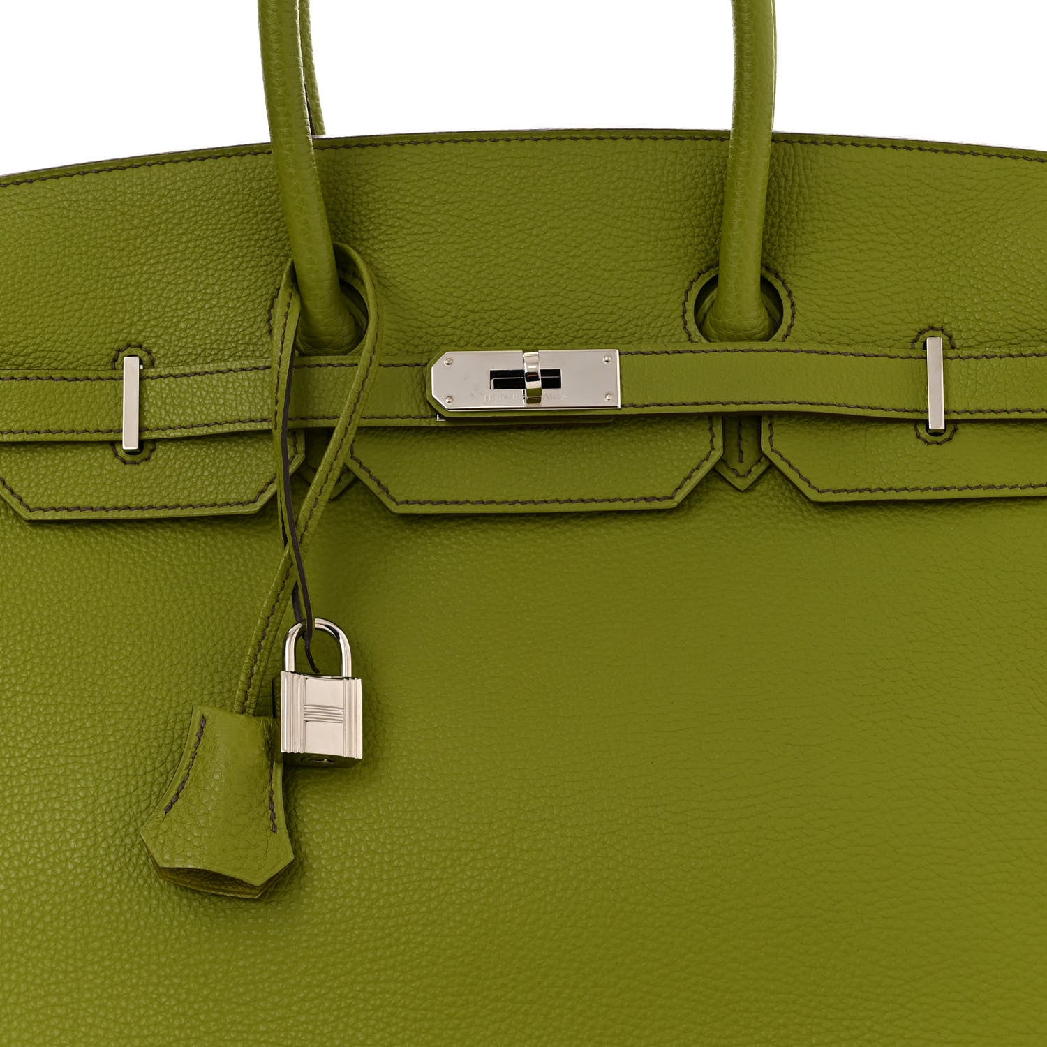 Hermes Togo Birkin 35 Vert Anis 8 of 10