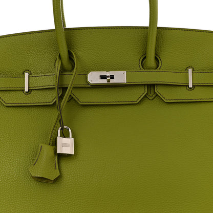 Hermes Togo Birkin 35 Vert Anis 8 of 10
