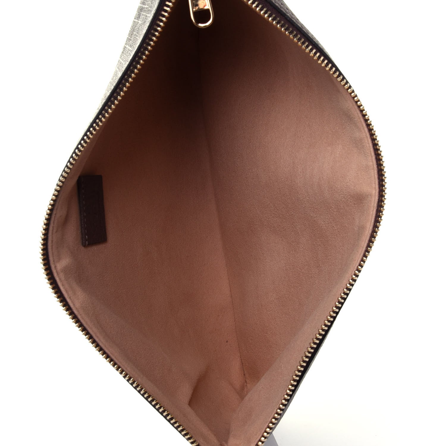 Gucci GG Supreme Monogram Large Ophidia Pouch Clutch Brown 5 of 11