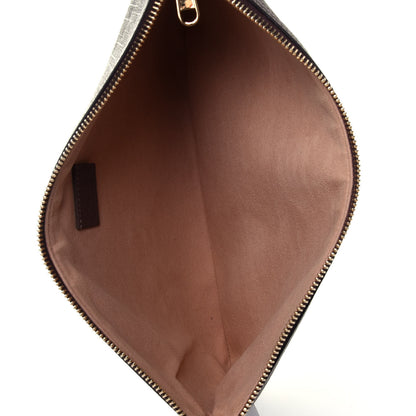 Gucci GG Supreme Monogram Large Ophidia Pouch Clutch Brown 5 of 11