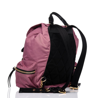 Burberry Nylon Medium Rucksack Backpack Mauve Pink 2 of 13