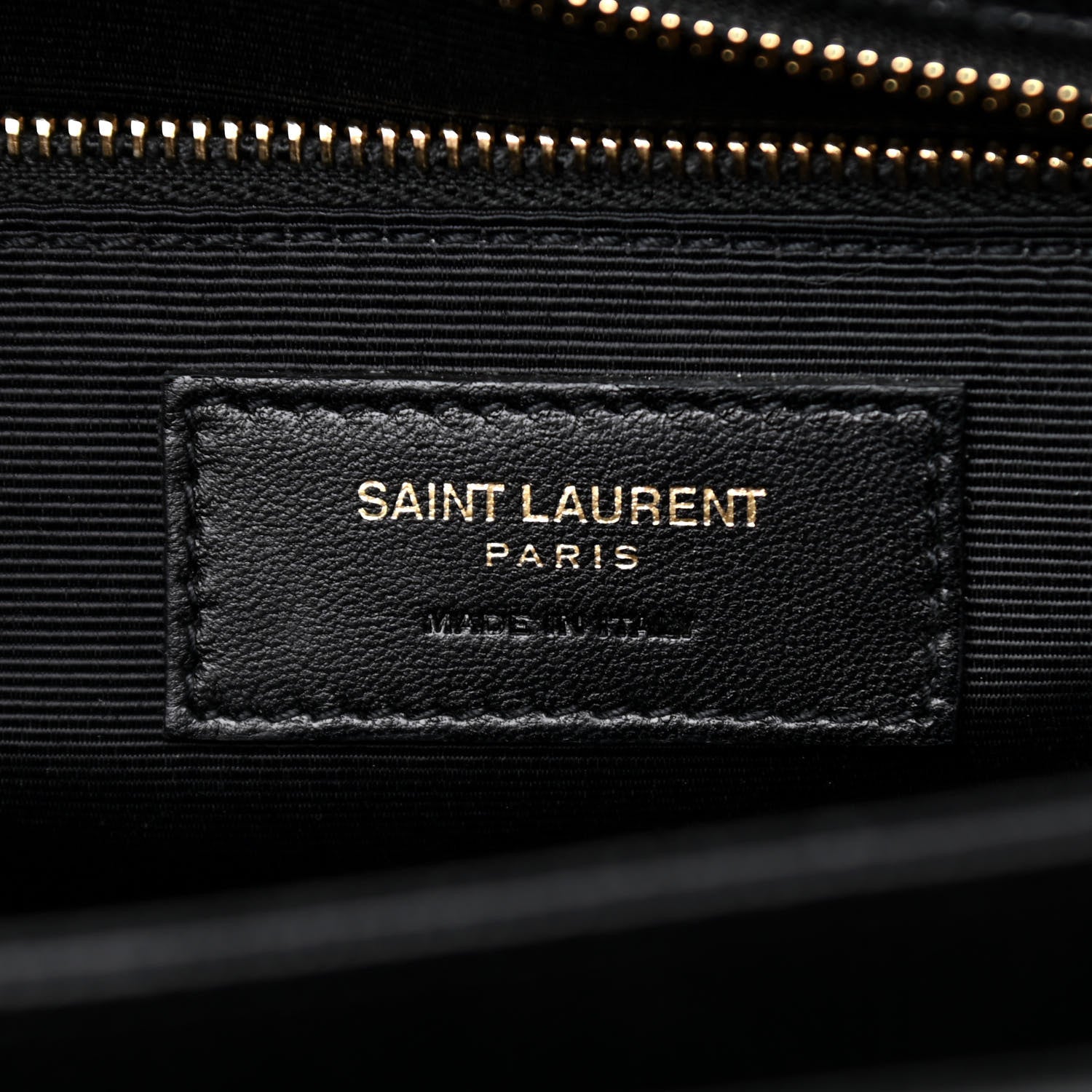 Saint Laurent Textured Calfskin Medium Classic Monogram Universite Bag Black 6 of 10