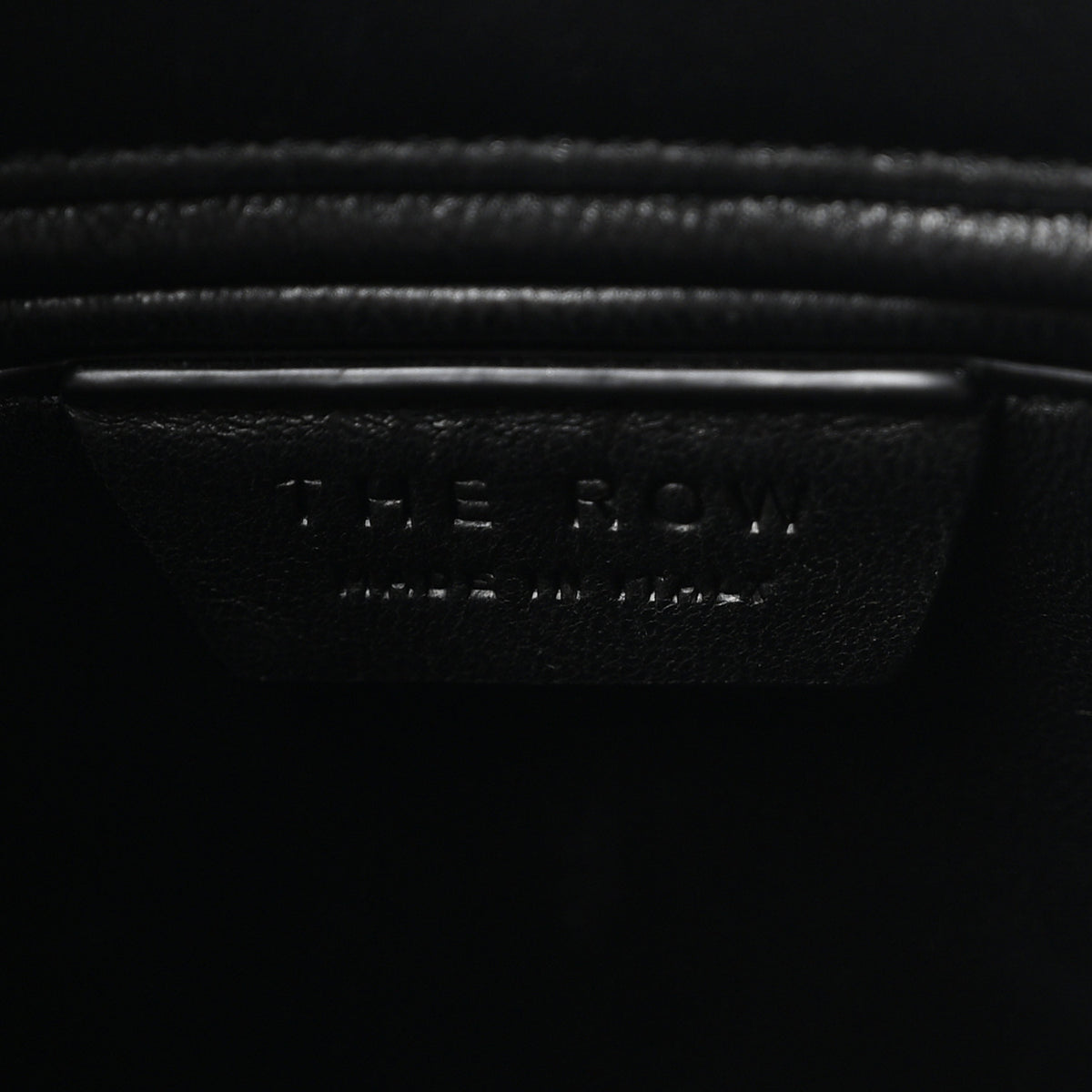 The Row Polished Saddle Calfskin Agnes 12 Black 11 of 17