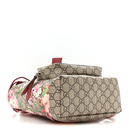 Gucci GG Supreme Monogram Blooms Small Single Buckle Backpack Beige Multicolor Dry Rose 3 of 9