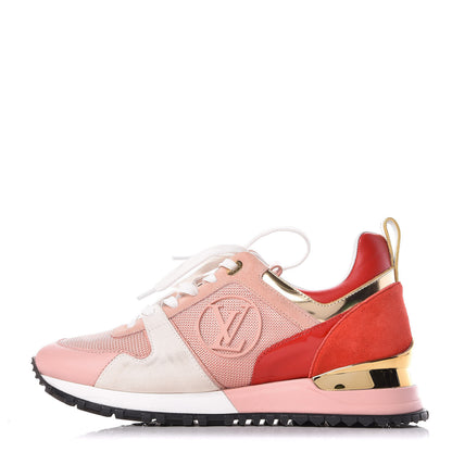 Louis Vuitton Suede Calfskin Run Away Sneakers 36 Rouge Pink 1 of 8