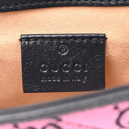 Gucci Monogram Multicolor Matelasse Diagonal Super Mini GG Marmont Shoulder Bag Light Blue Pink Blue Green Red 6 of 11