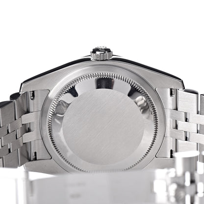 Rolex Stainless Steel 18K White Gold Diamond 36mm Oyster Perpetual Datejust Watch Pink Flowers 116244 6 of 6