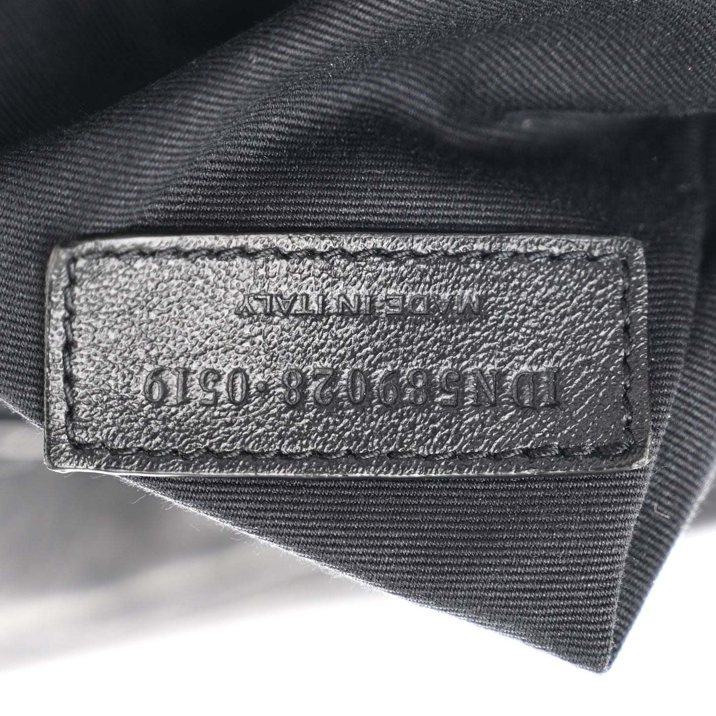 Vintage Lambskin Chevron Monogram Medium Nolita Black