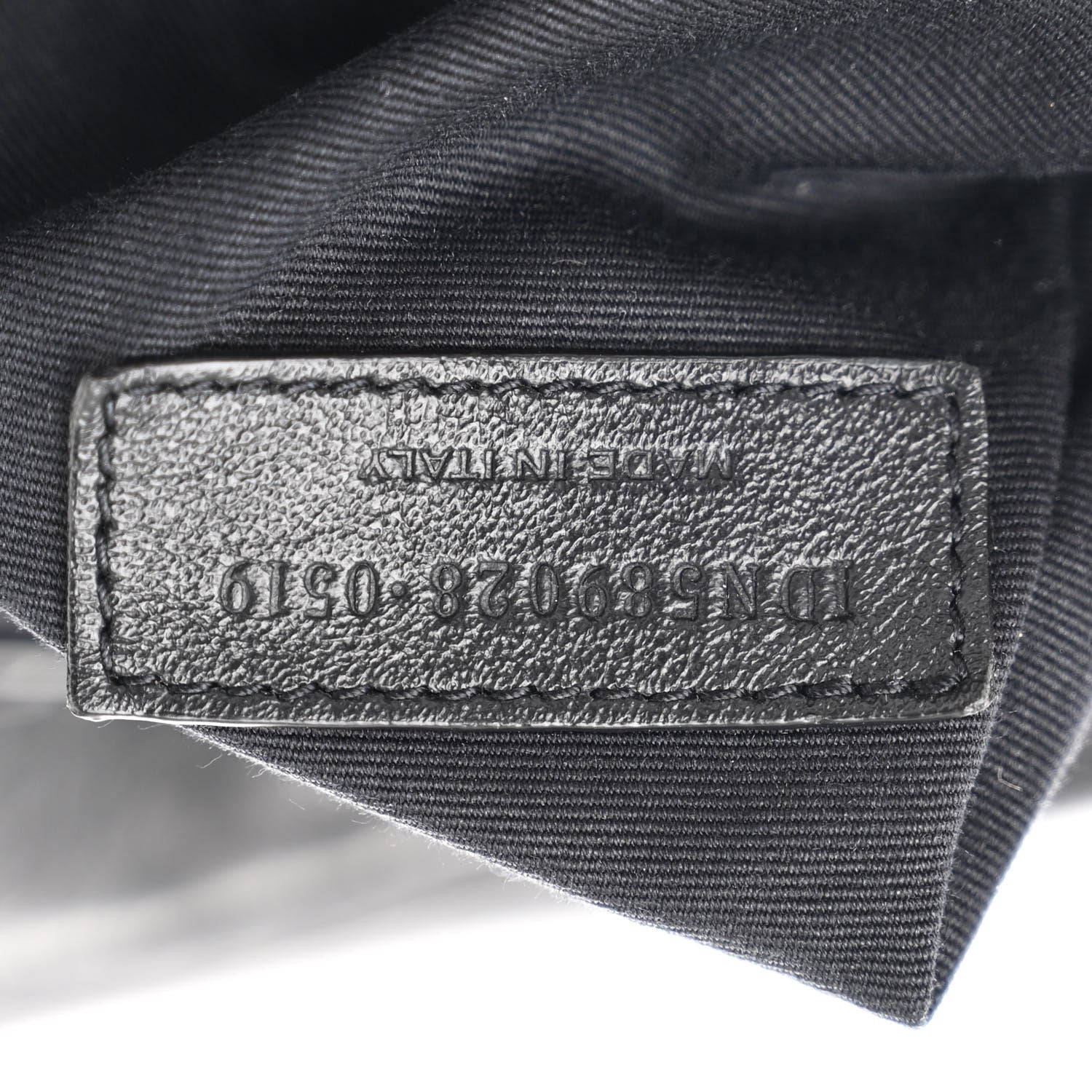 Saint Laurent Vintage Lambskin Chevron Monogram Medium Nolita Black 7 of 11