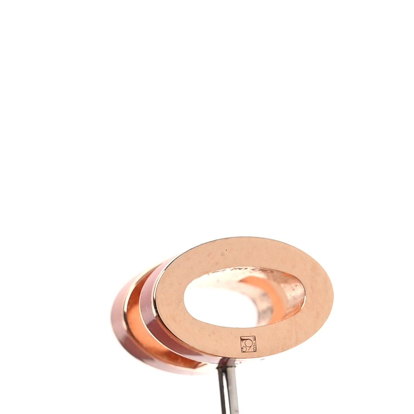 Rose Gold Lacquered Mini Pop H Rocabar Earrings Beaute