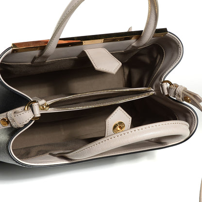 Fendi Vitello Elite Monster Petite 2Jours Tote Multicolor Black Grigio Polvere Multicolor 5 of 8