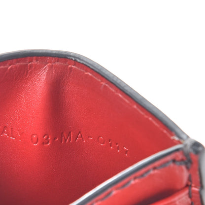 Christian Dior Calfskin D-Fence Card Holder Red 8 of 8