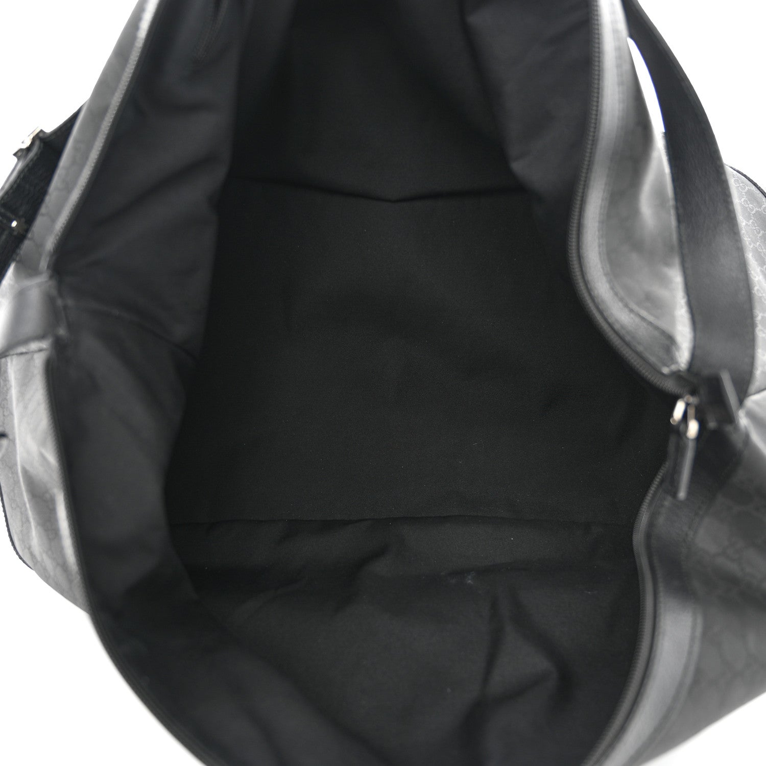 Gucci Nylon Monogram Travel Hobo Black 4 of 15