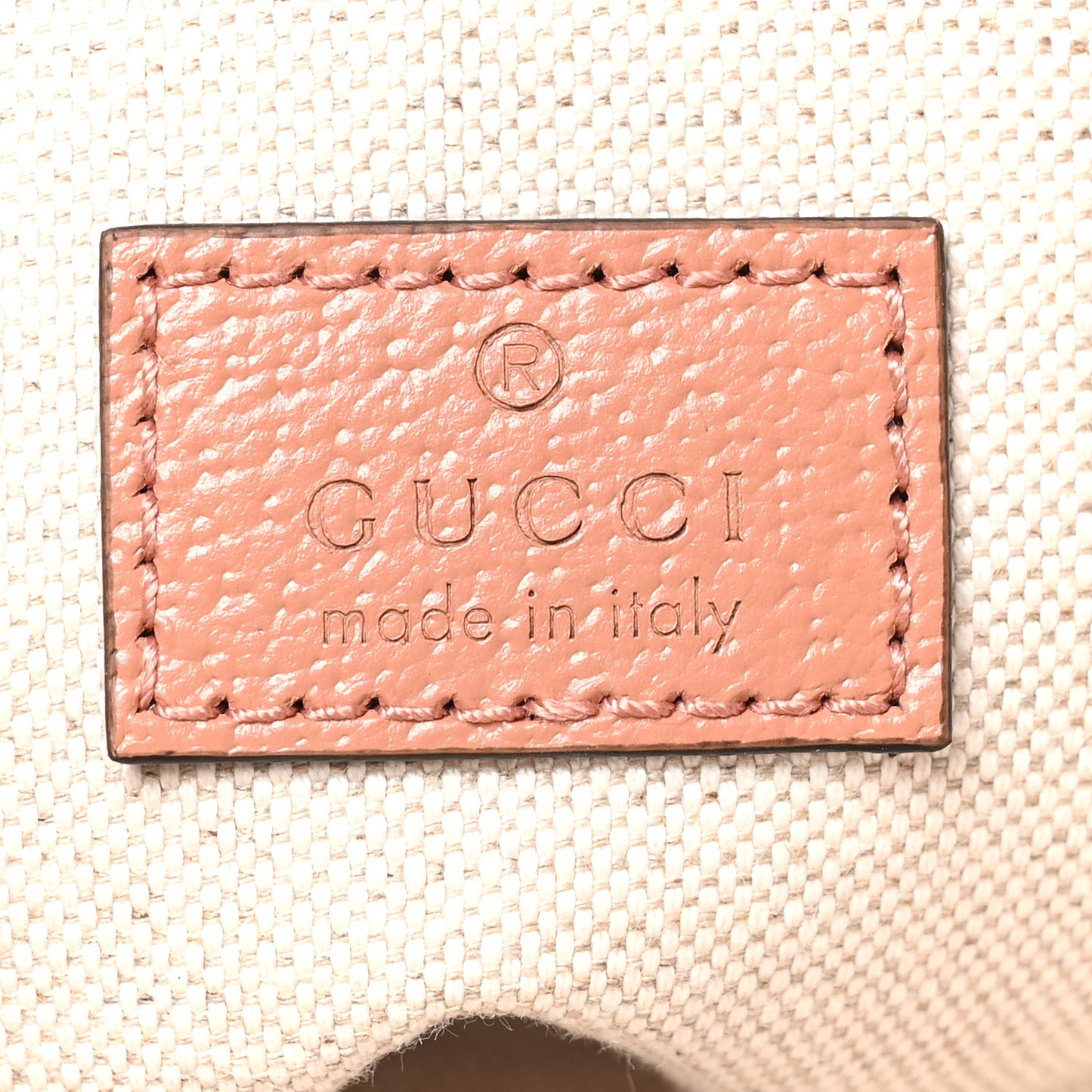 Monogram Textured Dollar Calfskin Mini Ophidia Crossbody Cloche Rose Pink