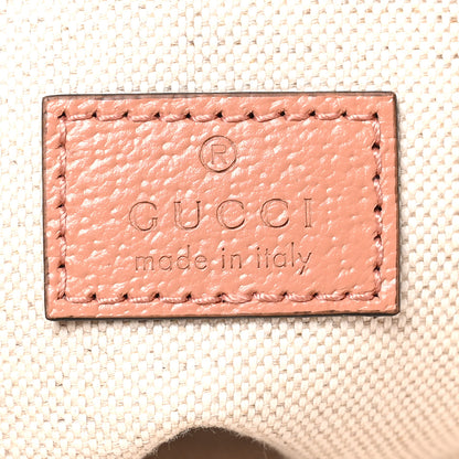 Gucci Monogram Textured Dollar Calfskin Mini Ophidia Crossbody Cloche Rose Pink 6 of 9