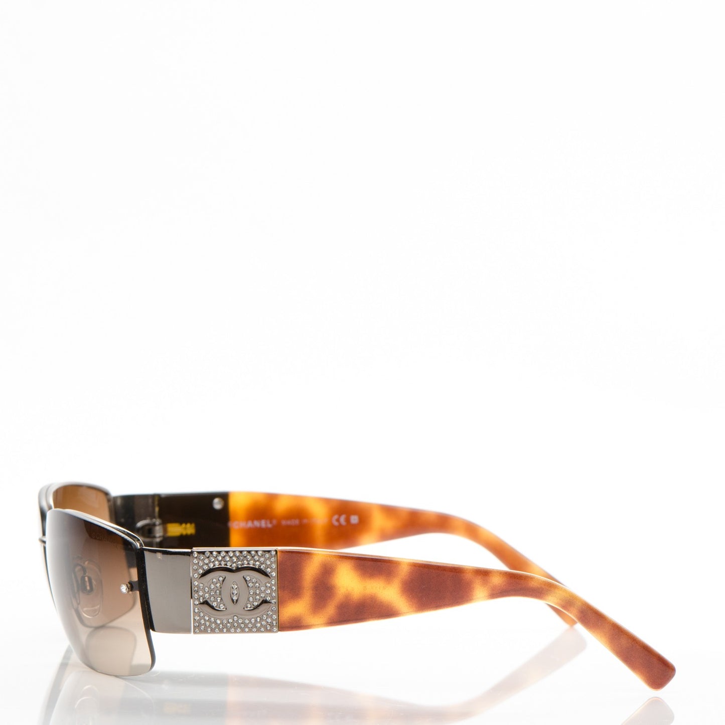 Crystal CC Sunglasses 4117-B Tortoise