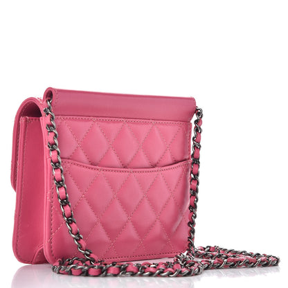 Chanel Lambskin Quilted Mini Crossing Times Flap Pink 3 of 7