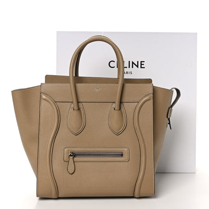 Celine Drummed Calfskin Mini Luggage Dune 11 of 11