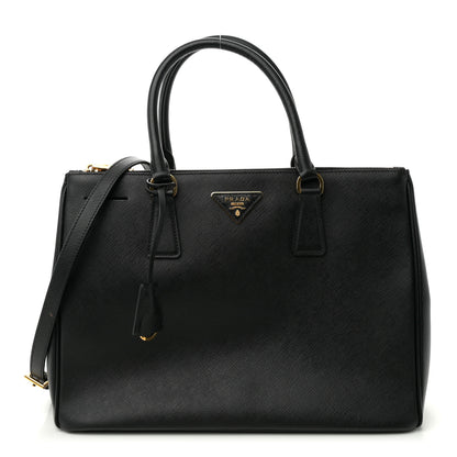 Prada Saffiano Lux Large Galleria Double Zip Tote Black 1 of 12