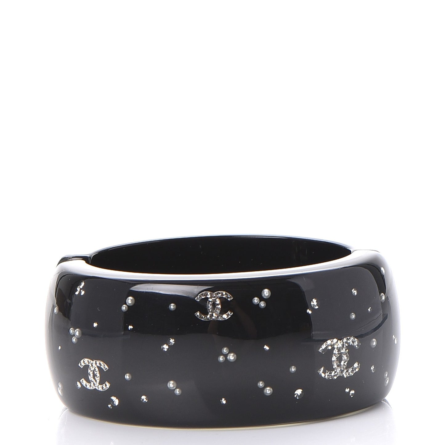 Resin Crystal CC Cuff Black