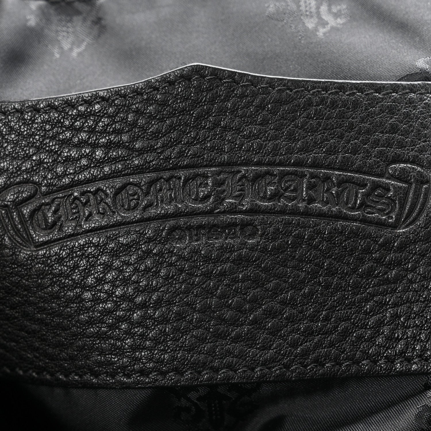 Chrome Hearts Calfskin Cross Patch Feurknee Backpack  Black 5 of 8