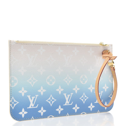Louis Vuitton Monogram By The Pool Neverfull MM Pochette Blue 3 of 6