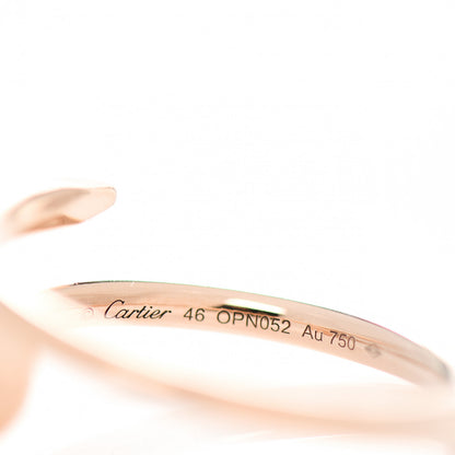 Cartier 18K Pink Gold Small Juste Un Clou Ring 46 3.75 4 of 5