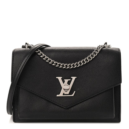 Louis Vuitton Soft Calfskin My Lockme Chain Bag BB Black 1 of 10