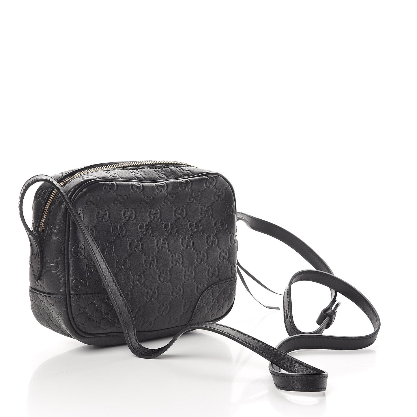 Microguccissima Mini Bree Messenger Bag Black