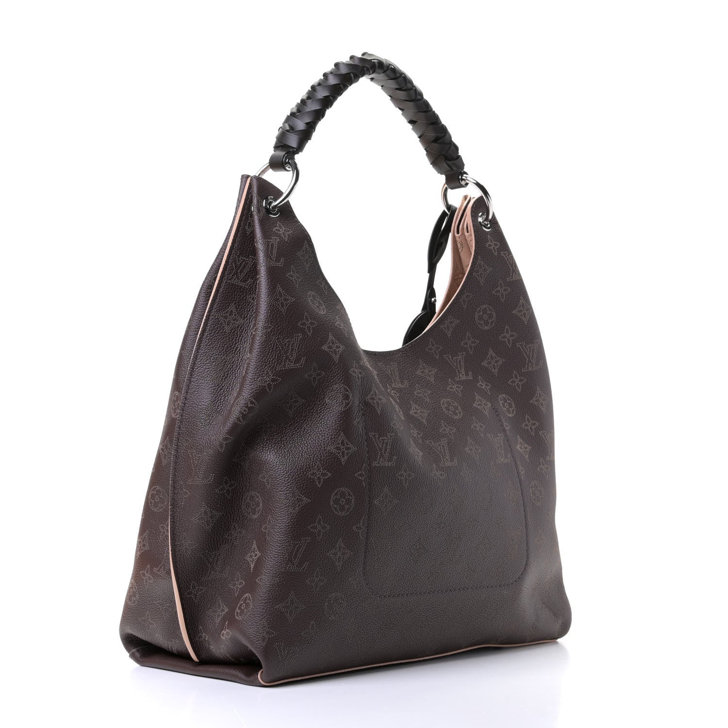 Louis Vuitton Mahina Carmel Hobo Chocolate 2 of 5