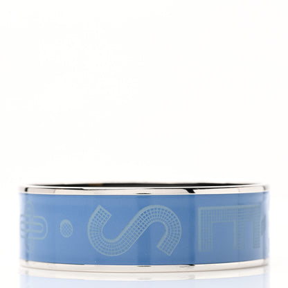 Hermes Enamel Wide Printed Sellier Bracelet 65 3 of 5