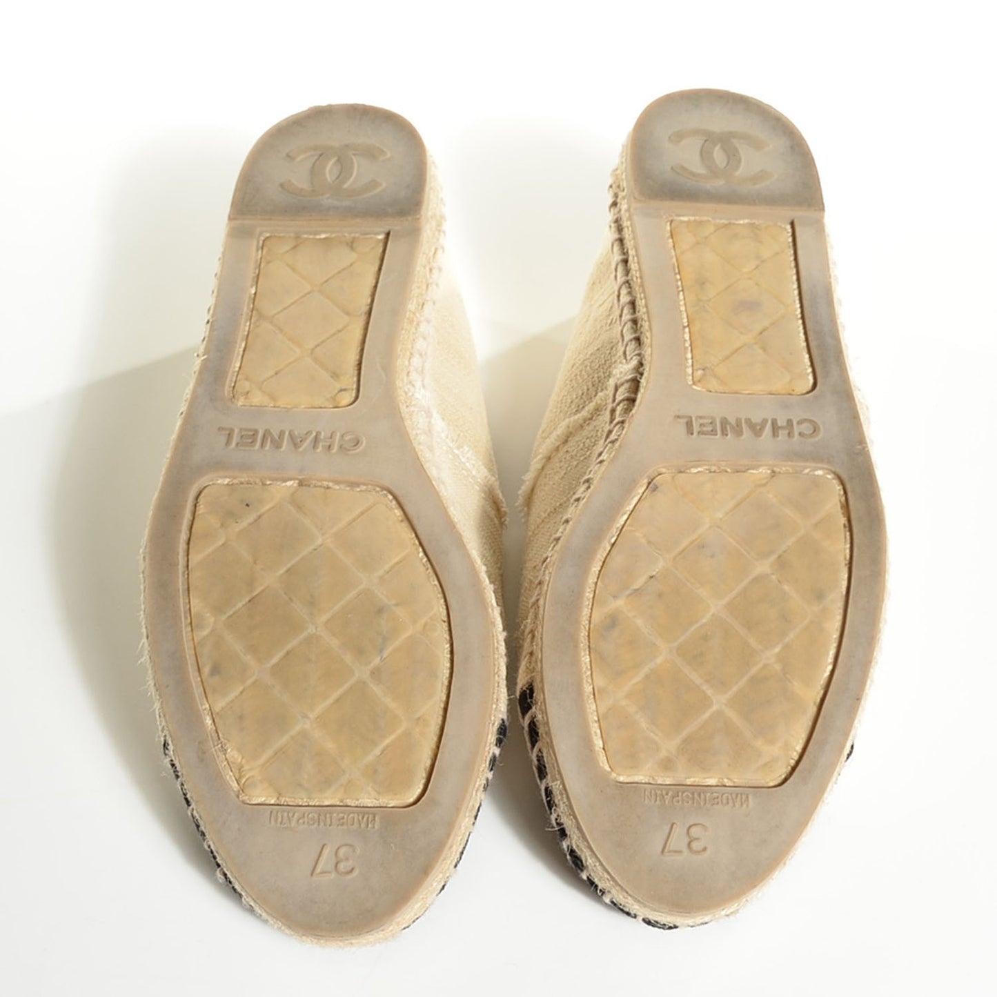 Toile CC Espadrilles 37 Beige Black