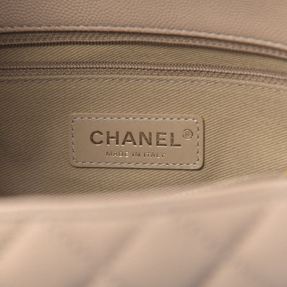 Chanel Caviar Lizard Embossed Quilted Small Coco Handle Flap Beige 7 of 12