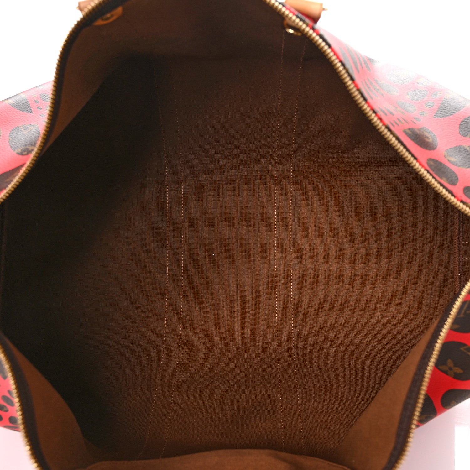 Louis Vuitton Monogram Kusama Pumpkin Dots Keepall Bandouliere 55 Red 4 of 11