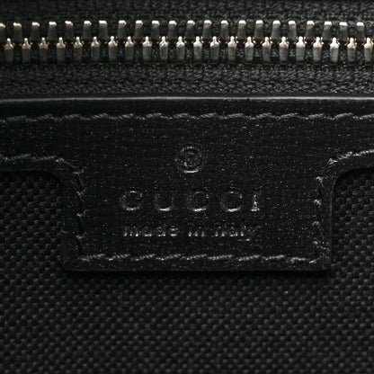 Gucci GG Supreme Monogram Azalea Calfskin Medium Retro Interlocking G Vertical Tote Bag Black 5 of 7