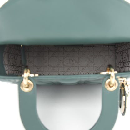 Christian Dior Lambskin Cannage Small My ABCDior Lady Dior Green 5 of 8