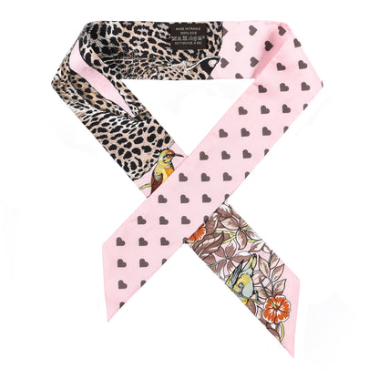 Hermes Silk Jungle Love Love Twilly Rose Pale Etoupe 1 of 4